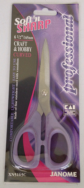 6.5 Inch Softn-sharp Professional Sewing Craft Scissors- Curved
