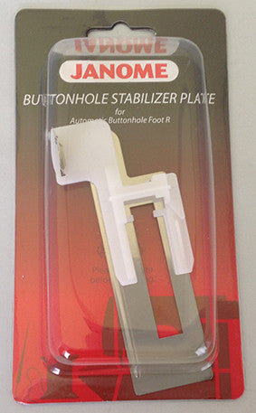 Buttonhole Stabilizer Plate
