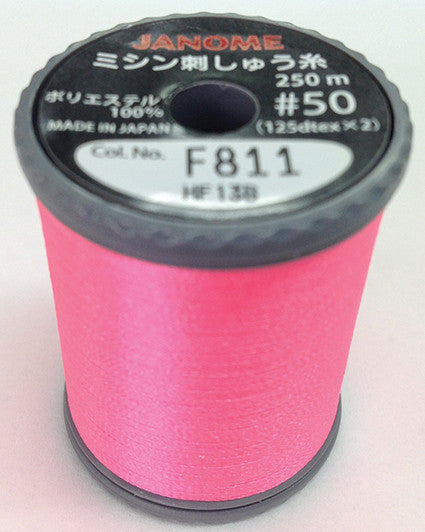 Fluorescent Embroidery Thread Salmon Pink