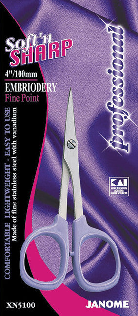 4 Inch Softn Sharp Professional Embroidery Fine Pointed