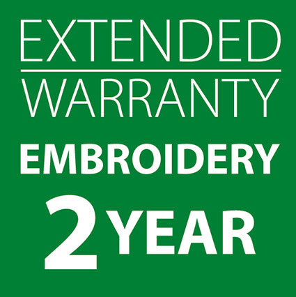 Extended Warranty Embroidery Only Machines 2 Years