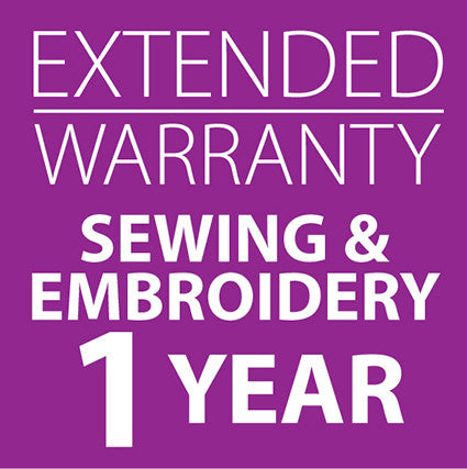 Extended Warranty Combined Sewing and Embroidery Machines 1 Year
