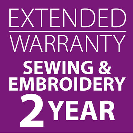 Extended Warranty Combined Sewing and Embroidery Machines 2 Years