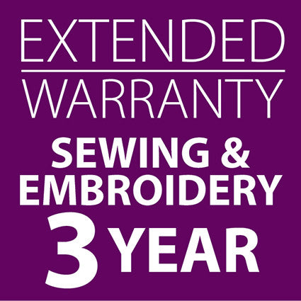 Extended Warranty Combined Sewing and Embroidery Machines 3 Years